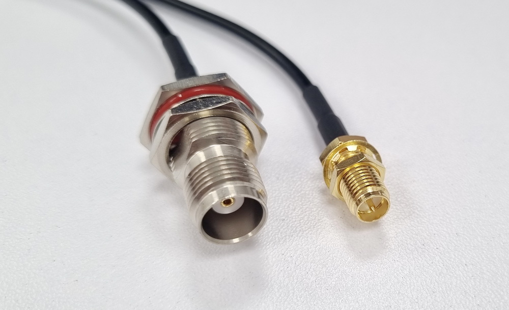 RP SMA-F to NTC F ,250 mm, RG174