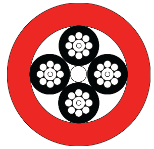 Fibre cable, single mode - Type 4 SM